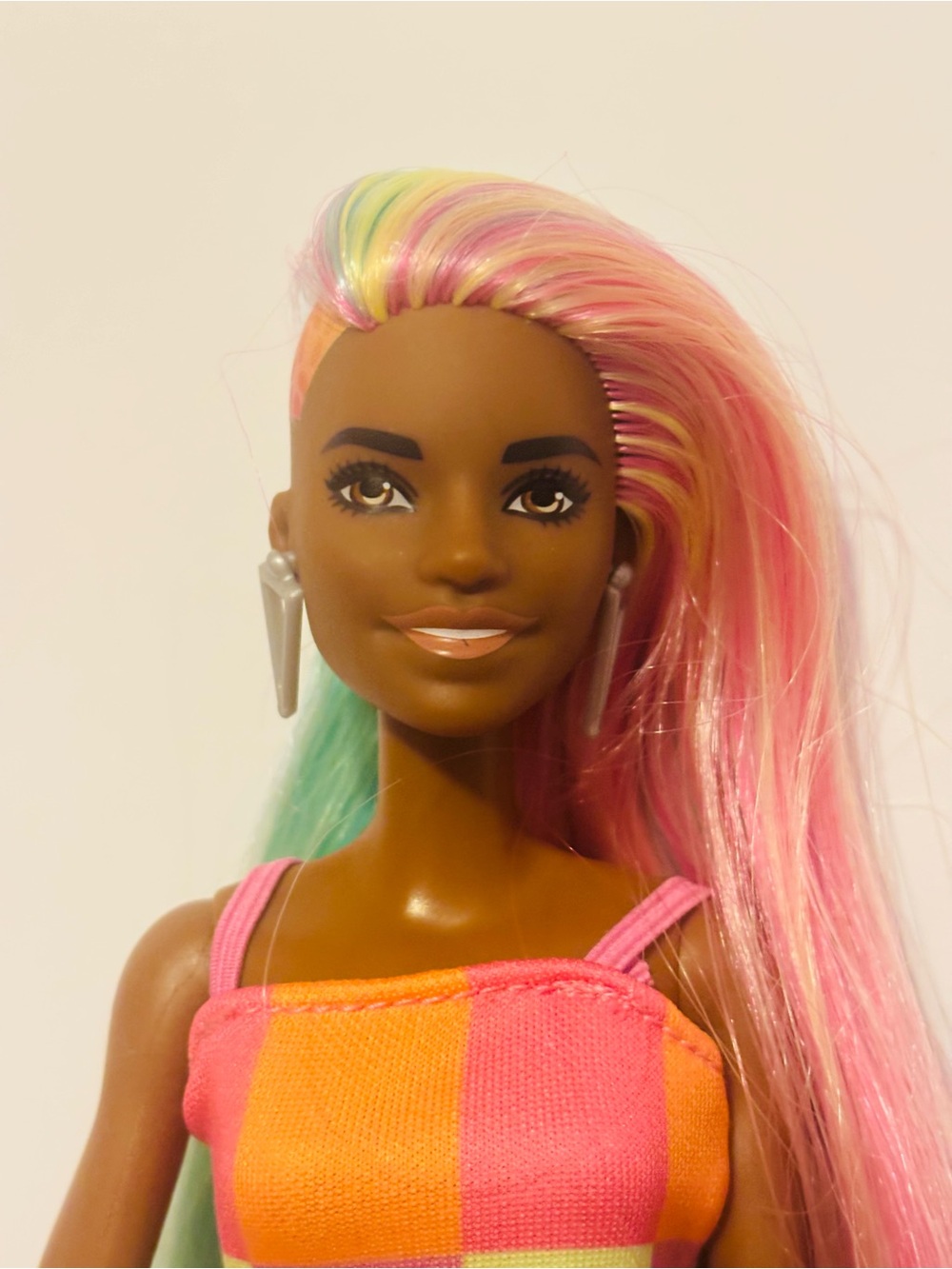 African American Rainbow Mohawk Barbie OOAK